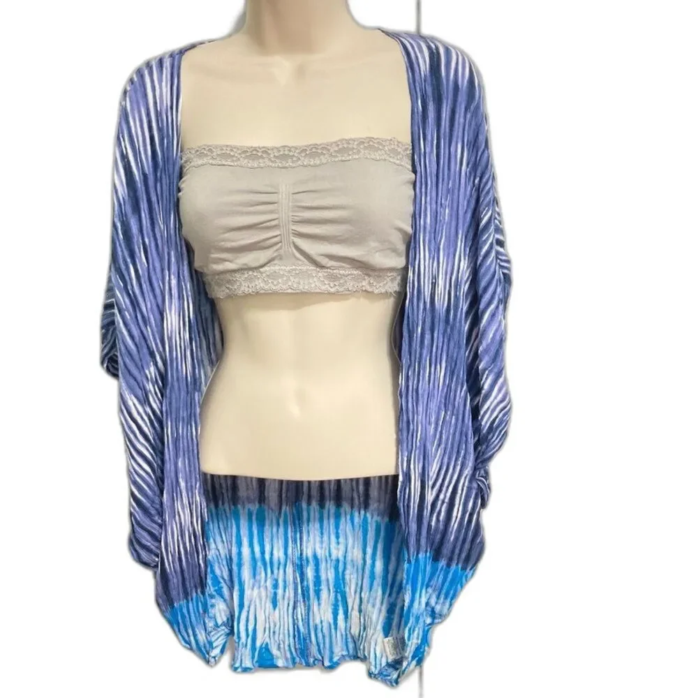 TOKYO DARLING Kimono Swim Cover Up Caftan Cardigan Tunic Jacket One Size